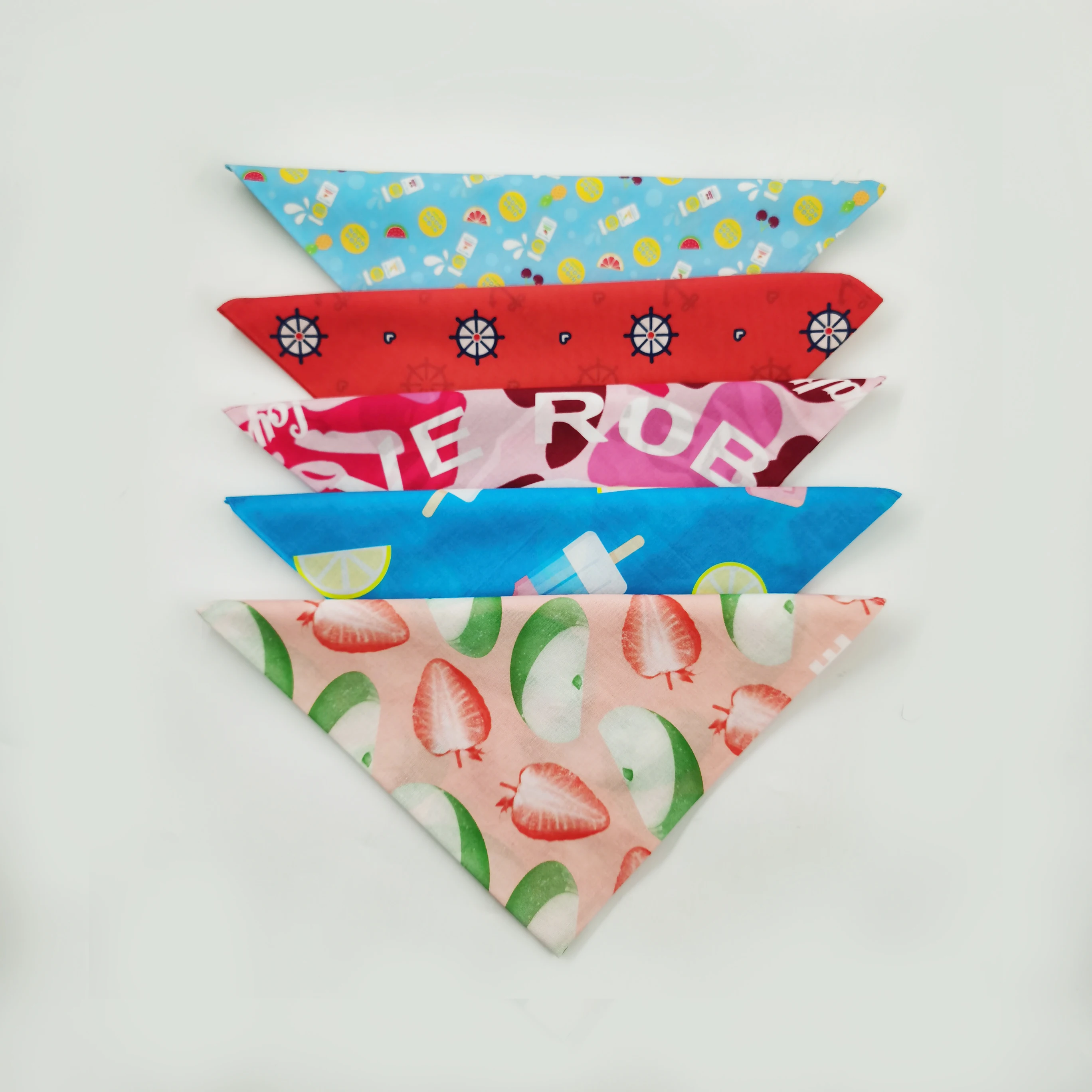 Cheap Custom Bandanas No Minimum 22*22inchs Double Side Cotton Bandana