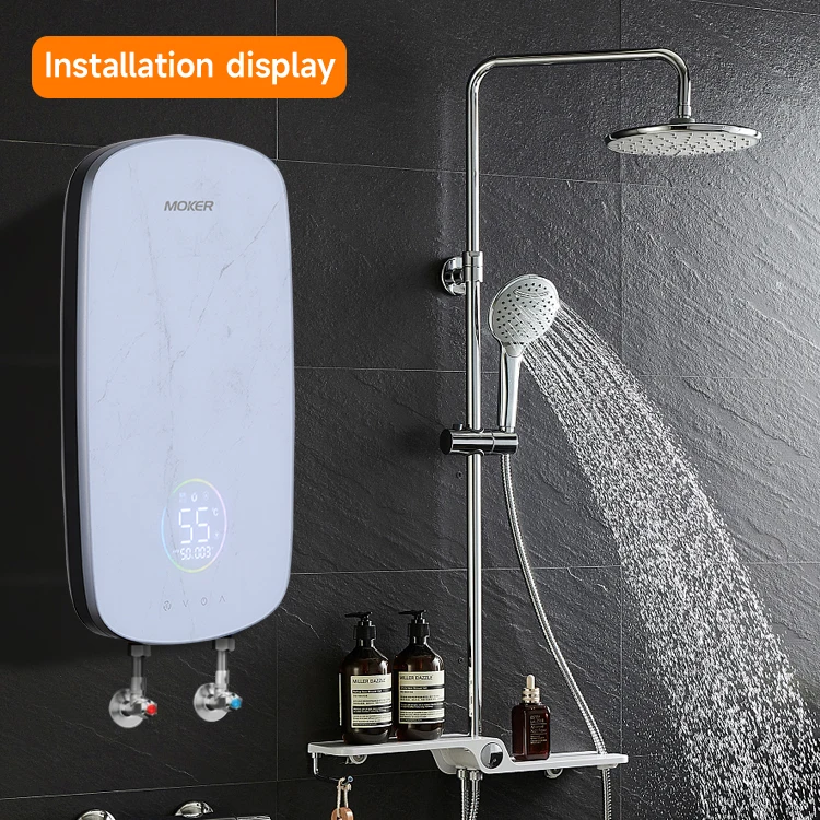 220v Electric Wallmounted Water Heater Spacious Capacity Ipx4