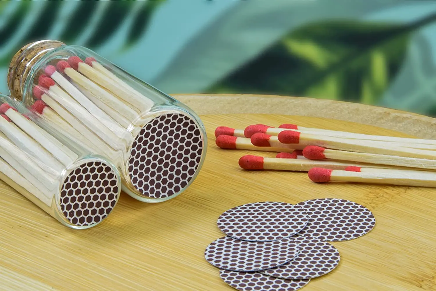 Match Strike Paper with Adhesive Pre-Cut in Circles for Easy Match Lighting Circle Match Striker Stickers