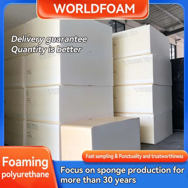 Foam Block Sofa Pad Free Sample Sponge Board 15mm Cut Pu Foam for Crib Mattress Foam Cushion Replacement High Density Upholstery