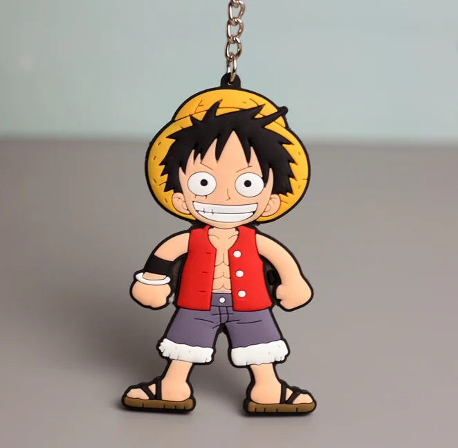 Anime Rubber Keychain Anime Soft 3D Silicone Keychain Wholesale