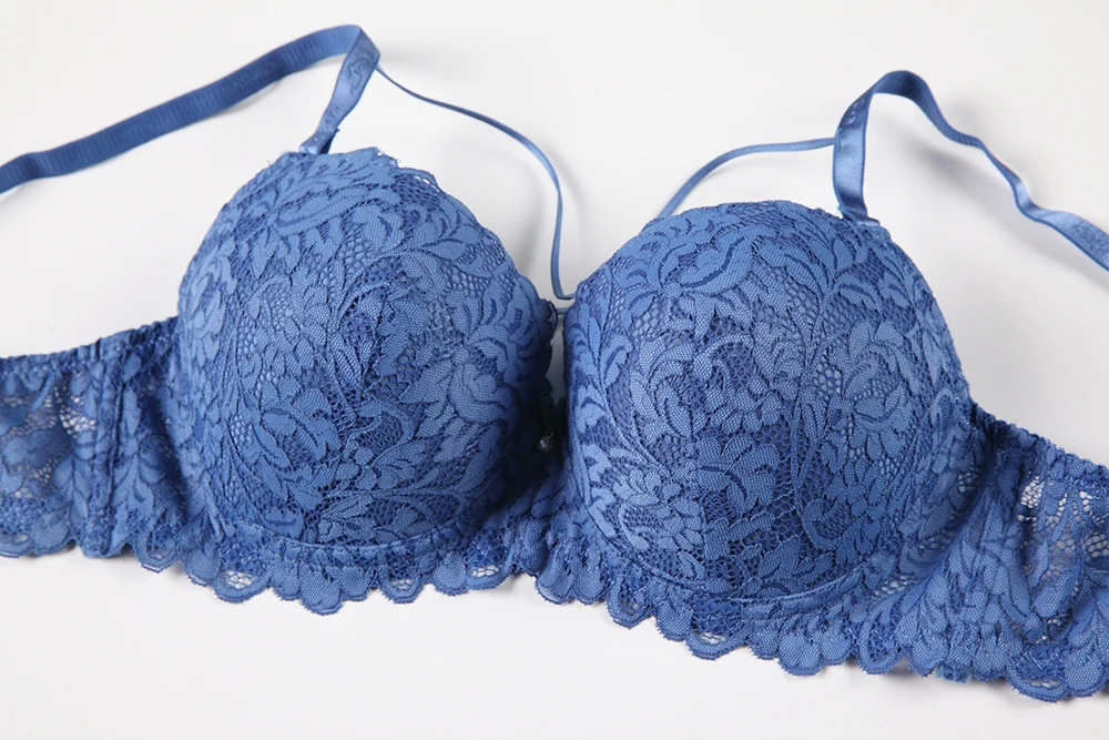 Binnys Full Fancy Lace Sets 2 Piece Plus Big Boobs Size Embroidery Soft