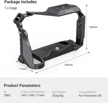 SmallRig S5 S5D Cage Kit for LUMIX S5 S5D Camera 2983, for Microphone and Light product image