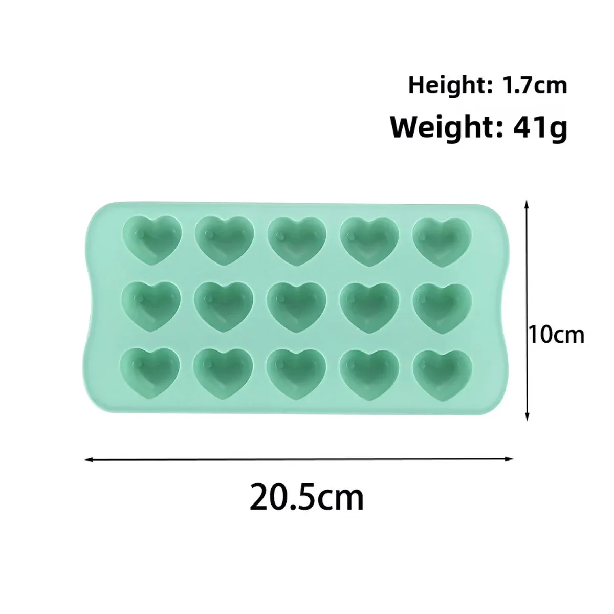 Heart-shaped Chocolate Silicone Mold for DIY Holiday Ice Cube Tray, Milk Jelly Pudding, Fondant Silicone Mold manufacture