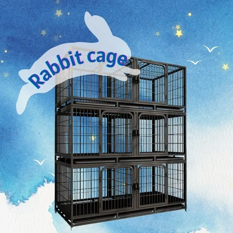 2 Layer Retail Breeding Rabbit Cages - Durable & Versatile