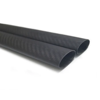 Tube En Fibre De Carbone 3K - Diamètre 16 Mm (extérieur) / 14 Mm (intérieur) - Longueur Au Choix 330 Mm - Carbone Visible Satiné - Ultra Léger Et Résistant