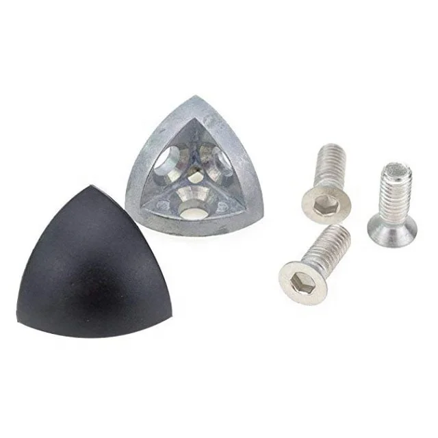 R Type Metal 3-Way Arc End Corner Brackets with Cover Cap for 20 Series Aluminum Profile Frame Connector