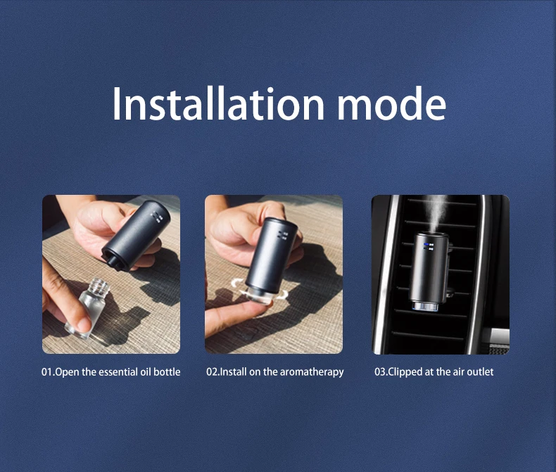 Car Oil Diffuser - Waterless Aromatherapy for Your Vehicle