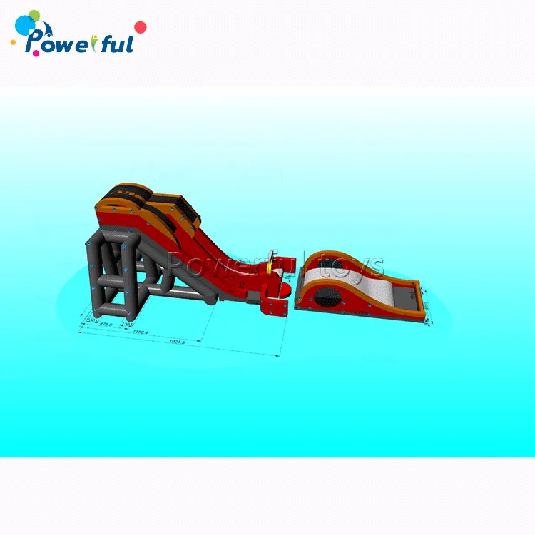 Sliding Dropkick Inflatable Dropkick Water Slide - Free Fall Fun for Adults