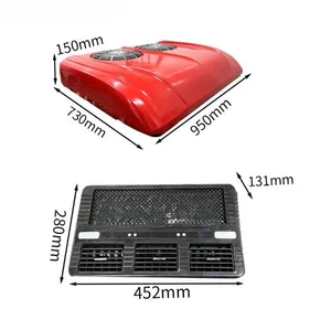 High Quality 12v/24v Dual Fan Electric Parking Cooler EAC002.T23.01 Auto Air Conditioner for Trucks