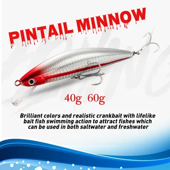 Cheery Heavy Weight 40g/60g Saltwater 13/15cm Pencil Hard Bait Minnow Fishing Lures – Minnow – view 3
