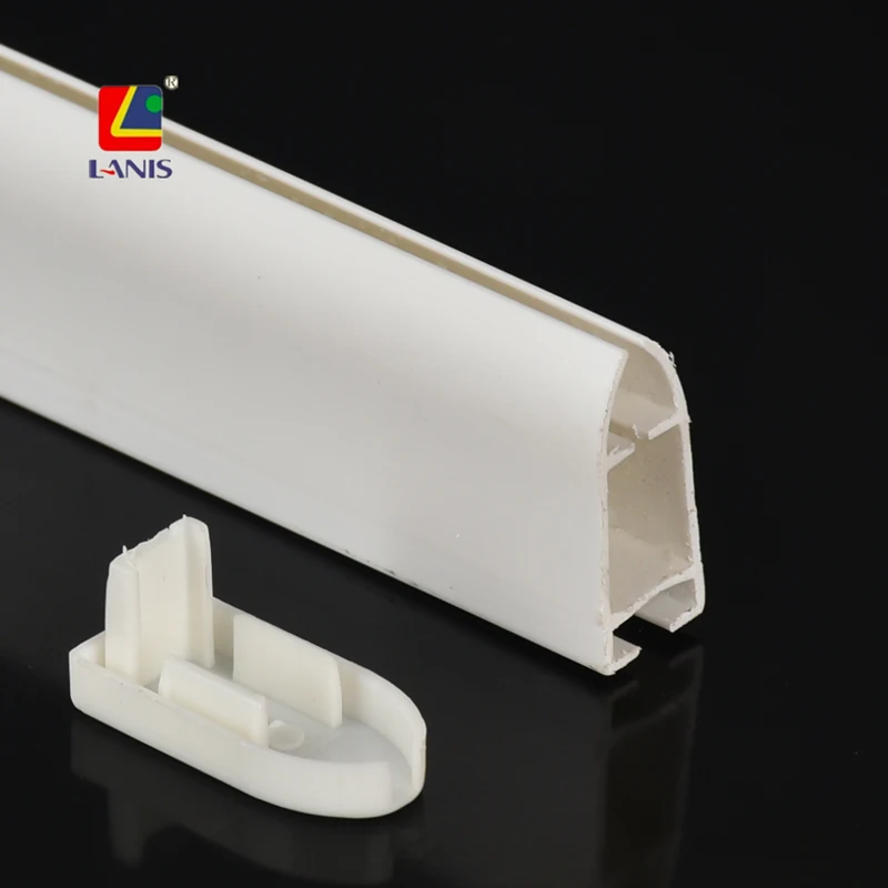 Cheaper Prices and Good Quality Windows Parts Roller Blinds Accessories White Color With End Cap Plastic Bottom Rail