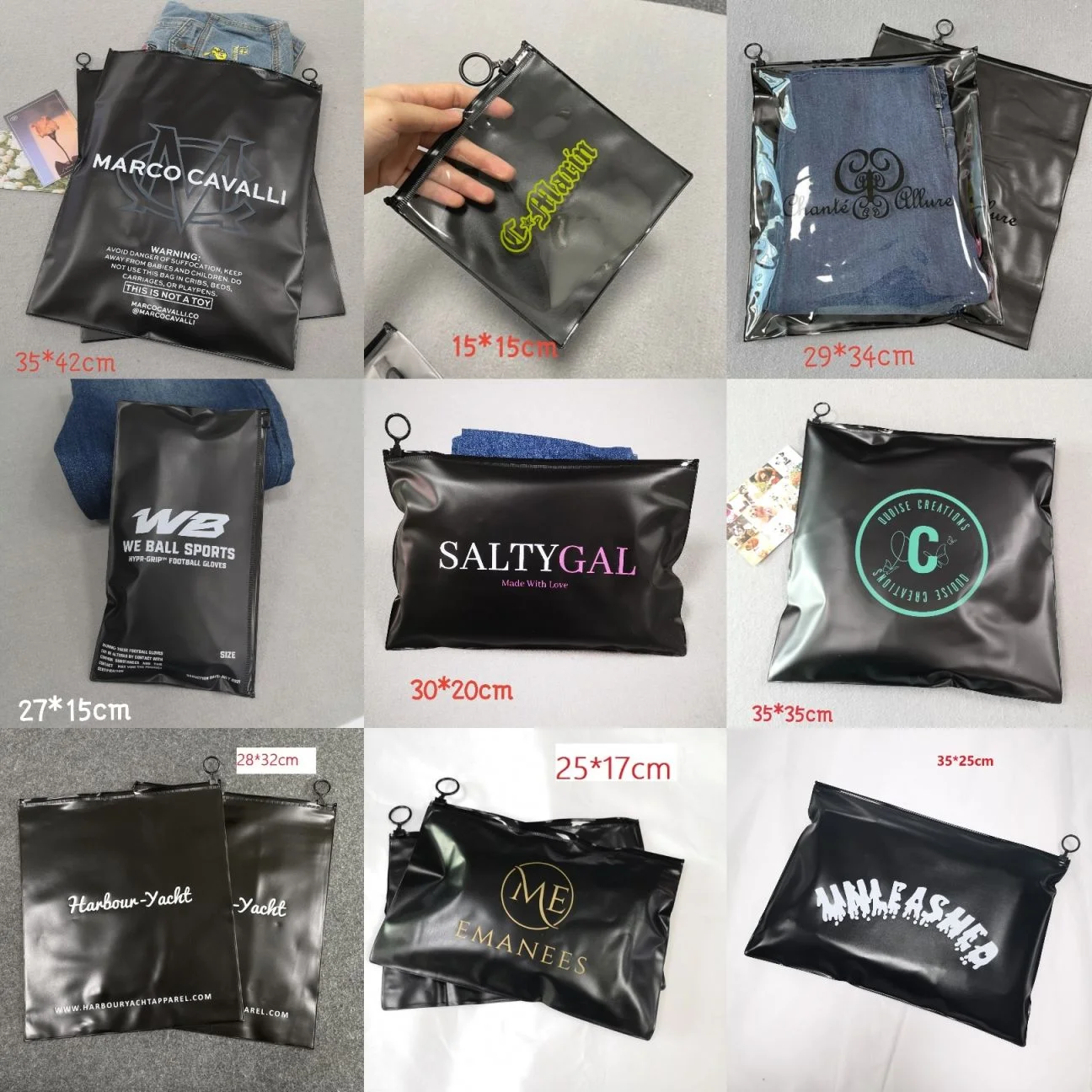 Custom Printed Zipper Pouch Frosted Ziplock Packaging Bag For Phone