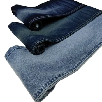 Wholesale 280GSM Elastic Cotton Polyester Twill Spandex Denim Stretch Woven Jeans Fabric, Stretch Denim Fabric