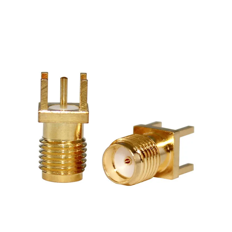 Factory Supply Gold Plating SMA-KE RF Connector Female PCB Mount SMA Connector