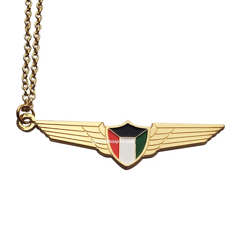 Factory Price Extant Mold Soft Enamel Double Side logo Kuwait Metal Tags