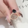 14k Gold moissanite diamond ring
