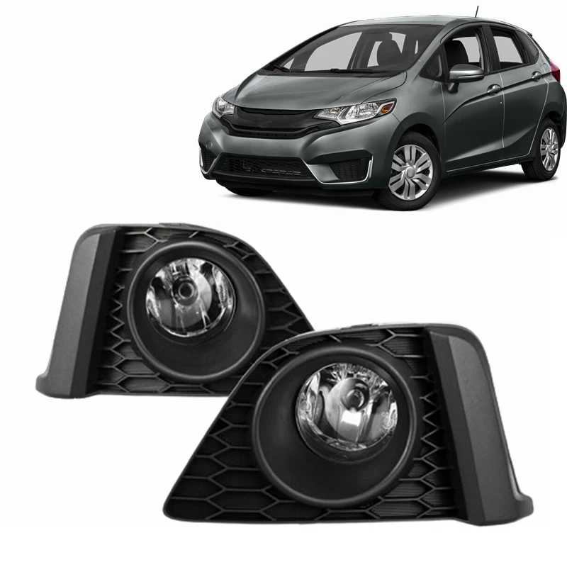 wholesale price oem car front lights GK5 front bumper lamps cover fog light lamp for Honda Jazz Fit 2014 2015 2016 2017