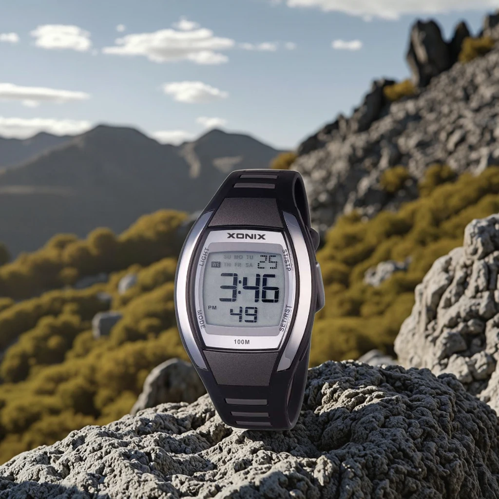 Xonix FK High-Performance Sport Electronic Watch for Men and Women Waterproof and Shockproof with Square Case