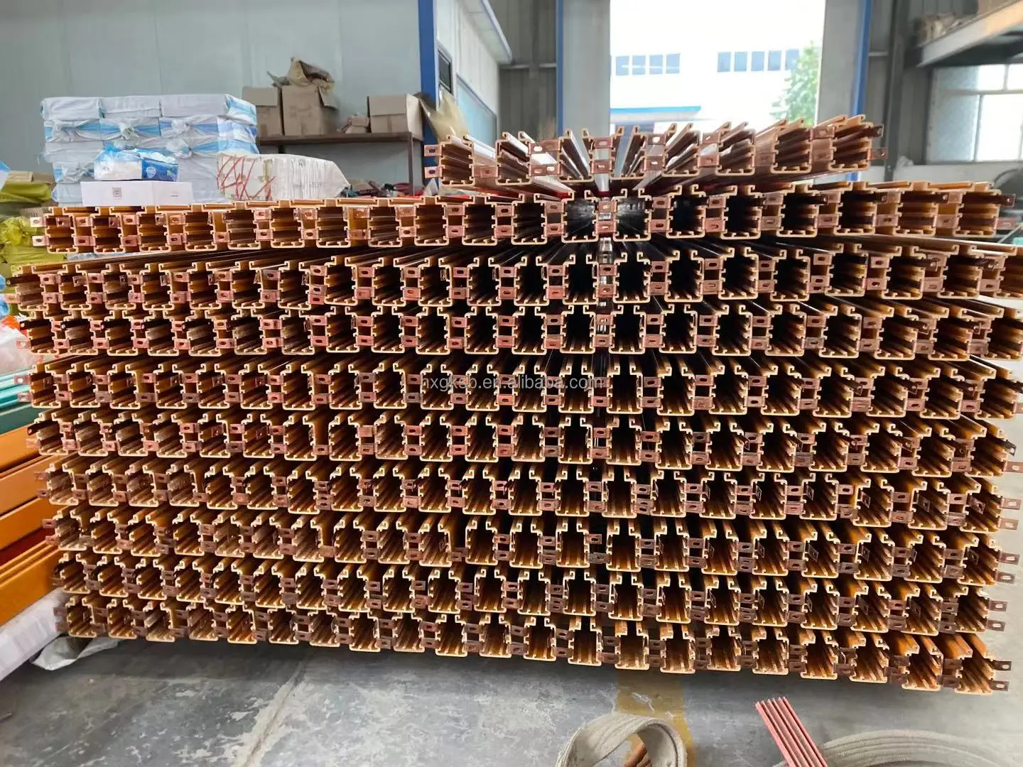 3p 4p Enclosed Busbar Trunking System Overhead Crane Copper Tubular Busbar