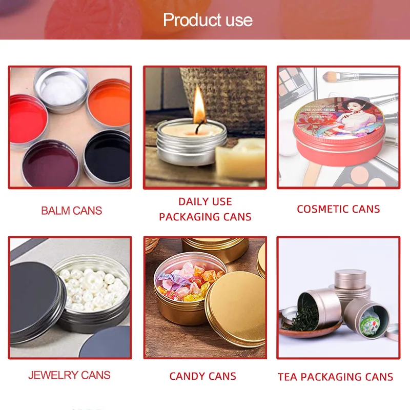 Small Aluminum Case Container Silver Matte Black Cosmetics Round Metal Tin Box Black Jar 100ml With Screw Top Lid for Candle
