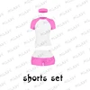 Pink shorts set