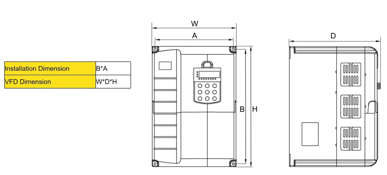 Three Phase 380V VFD AC IP65 Frequency Drive Converter 3.7kw 5.5kw 7.5kw 11kw 18.5kw 30KW 45KW 50/60hz 220v 440v for Motors manufacture