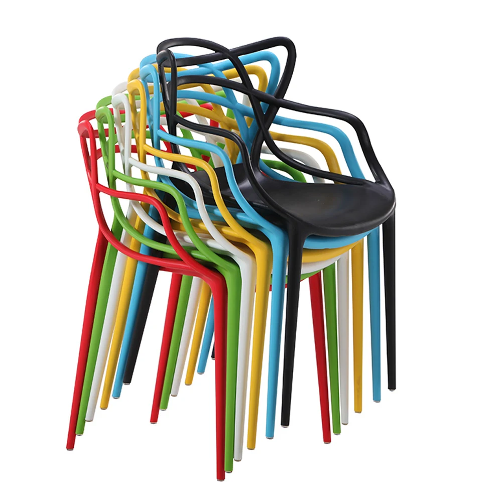 Outdoor Furniture Restaurant Cafe Black Plastic Stackable Chairs Buy
