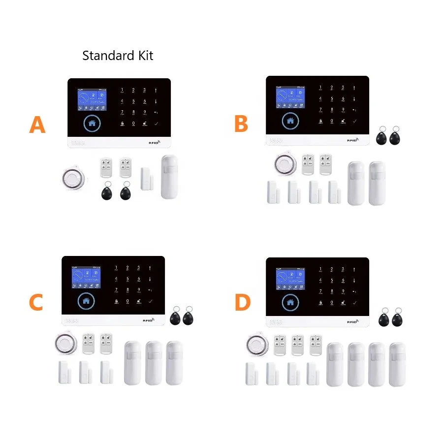 Lda Tuya WiFi GSM Alarm Security System Temperature Humidity