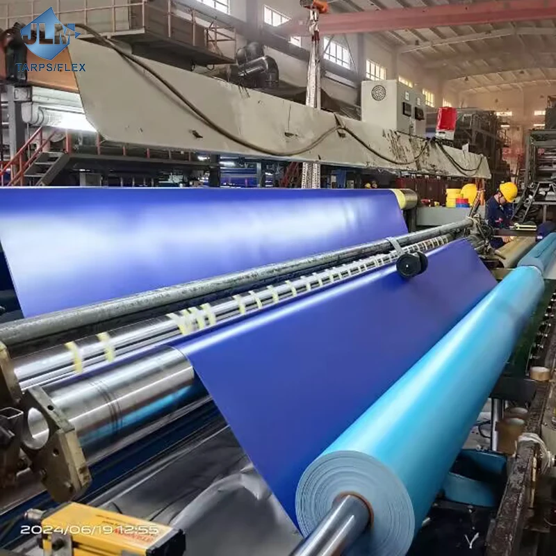 Tarp Heavy Duty Canvas Tarp Printed Custom PVC Tarpaulin 650gsm 1000D*1000D 18*18 for Plastic Truck Tarpaulins