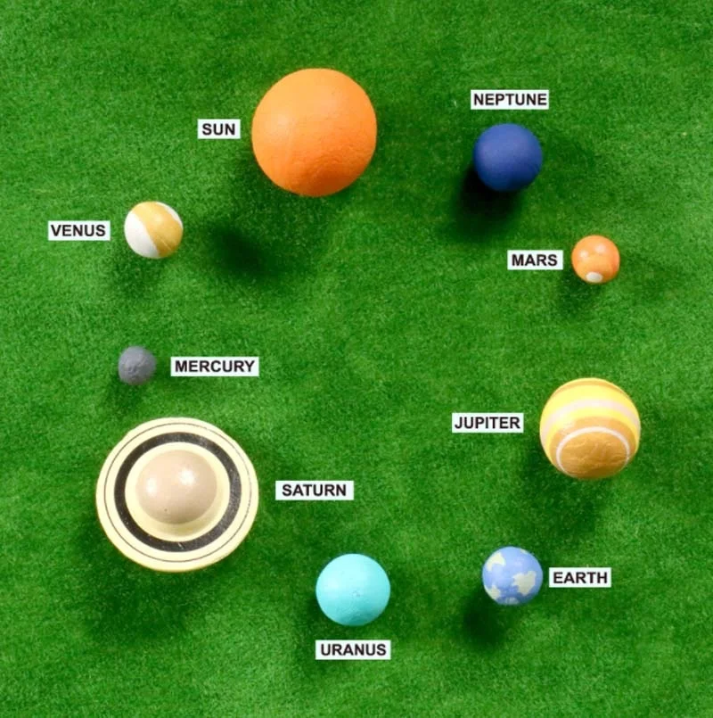 9 Piece Universe Solar System Planets for Kids Educational STEM Learning Toys Science Gadgets Boys Girls 5 6 7 8 9 10 Years Old