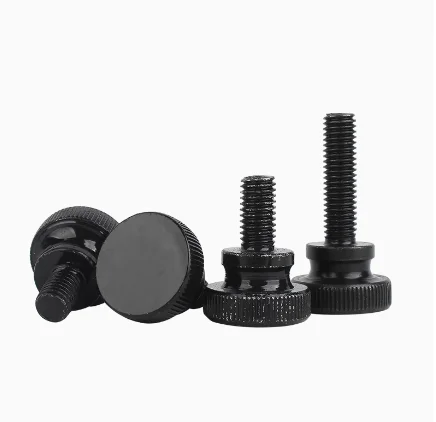 product exclusive offer black steel knurl high step head hand tighten thumb screw m3 m4 m5 m6 curtain wall glass lock thumbscrew adjust-62