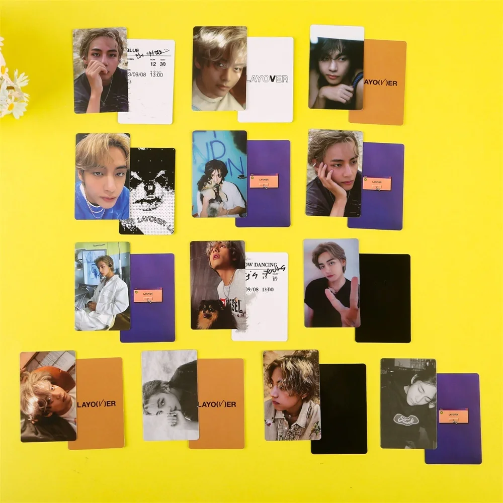 Kpop Boy Group Jin SUGA Single Solo Cards Double Side Printing