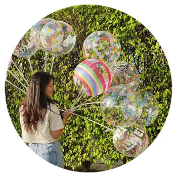 Pattern Printed Globos Burbuja Wedding Party Decorations Round BoBo Bubble Valentines Day Balloons
