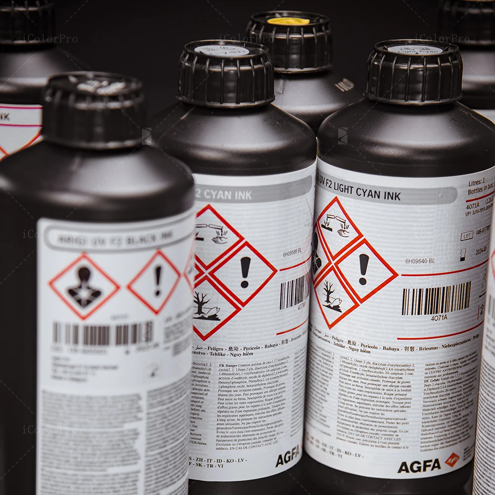 AGFA Soft Magenta UV LED Printing Ink for Toshiba Ricoh Gen5 Epson Konica KM1024 508GS Printhead Print Head Printer