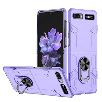 Purple luxury business  fashion design Factory price waterproof mobile phone case for samsung galaxy z flip1