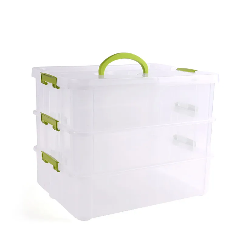 Hot Stocked Toy/sundries Storage Box Plastic Clear Body Tin Organizer ...