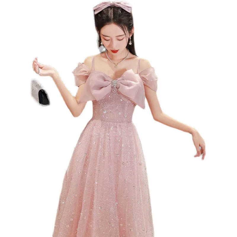 pink dress engagement Zapakasa Women White Chiffon Long Engagement Dress with Slit Sweetheart  Ruched Wedding Dress main image 1