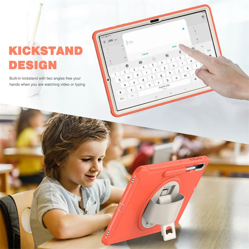 Heavy Duty Shockproof Kids Tablet Case Full Body Protections Covers with Kickstand Holders  for Samsung Galaxy Tab S9 FE supplier