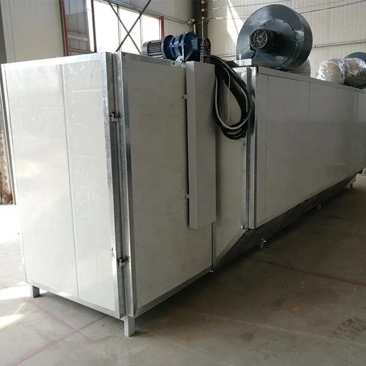 High Capacity Coal Briquettes Drying Oven Continuous Charcoal Briquette Mesh Belt Dryer