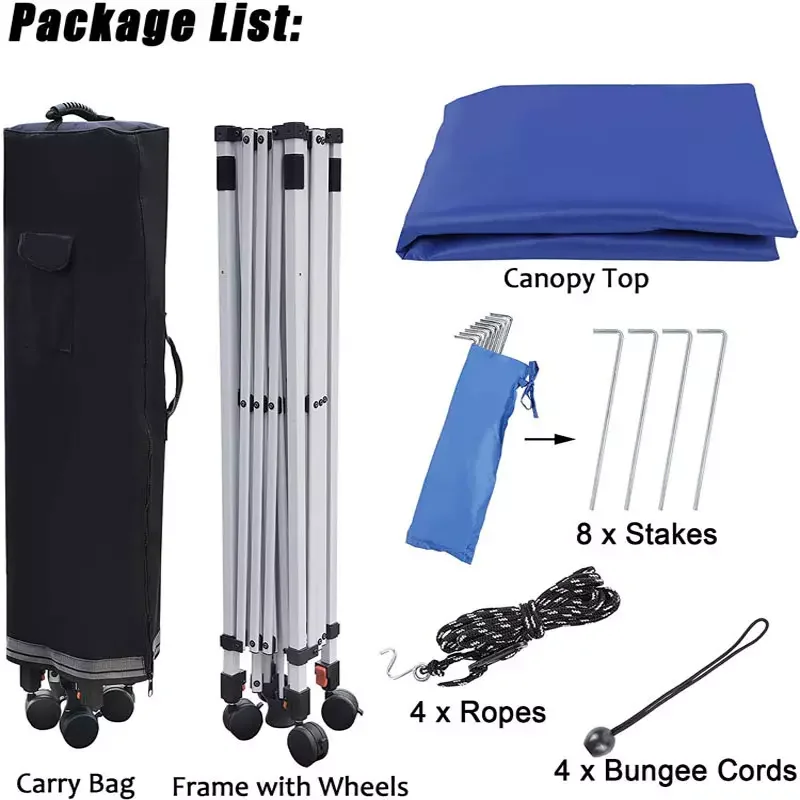 Awning Marquee Gazebo Canopy Trade Show Tent Instant Custom Easy Ez Up