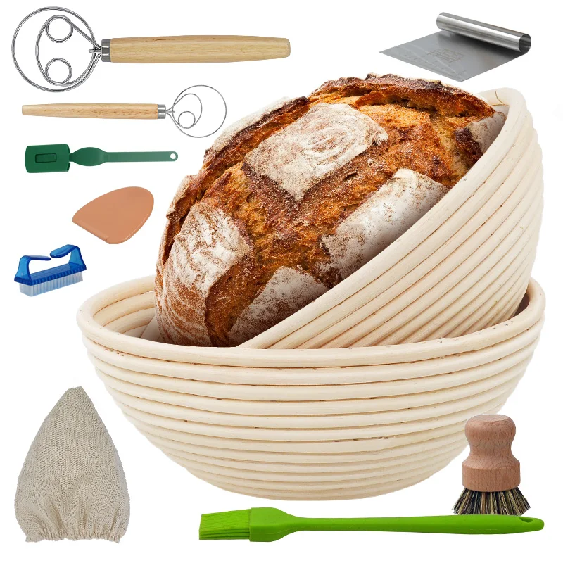 9 inch Bread Proofing Basket Set 