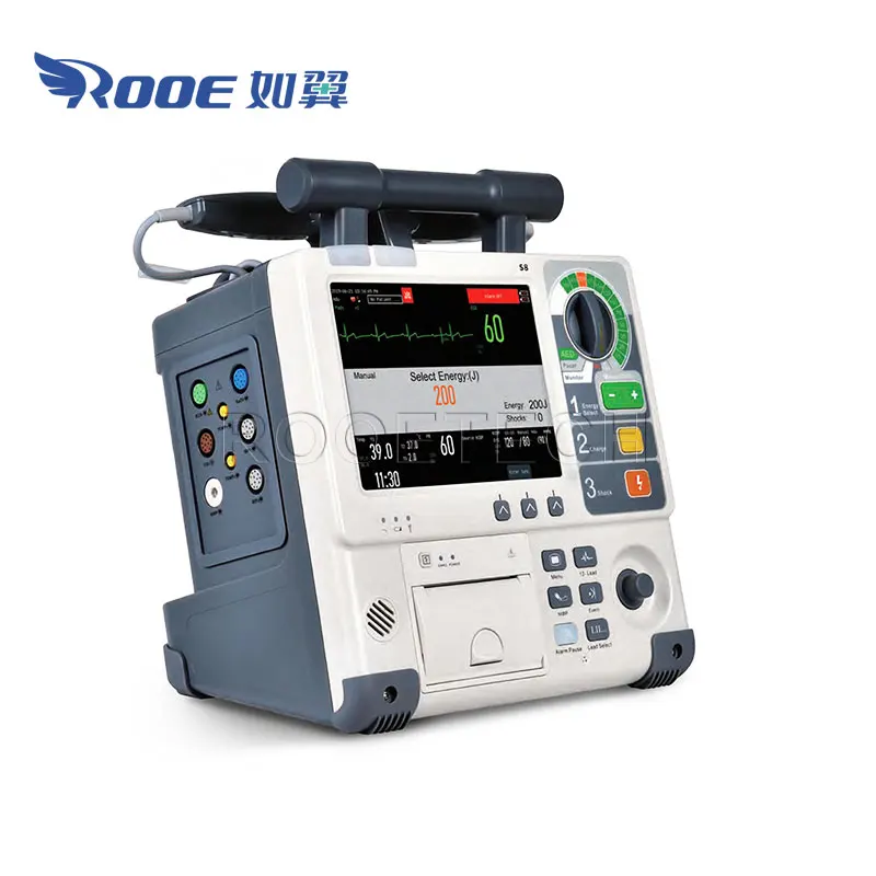 Manual Cardiac Rescue Heart External Defibrillator with Pacemaker/Tutelage/AED and Battery