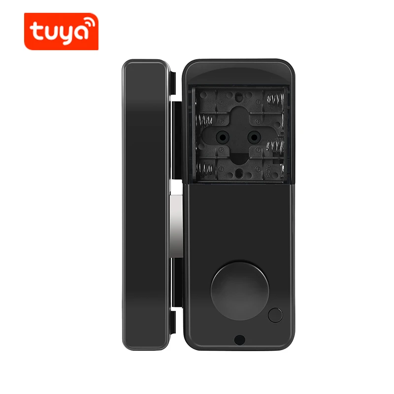 Tuya BLE Biometric Fingerprint Smart Glass Door Lock with Keys