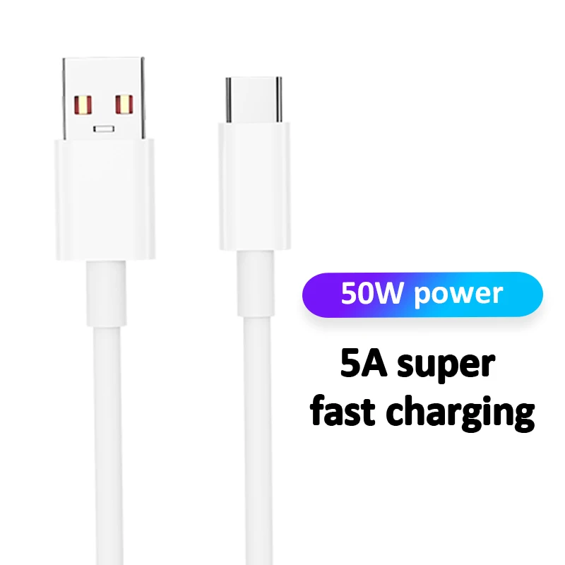 Кабель Usb Type C для быстрой зарядки и передачи данных для мобильного телефона, 5 А
