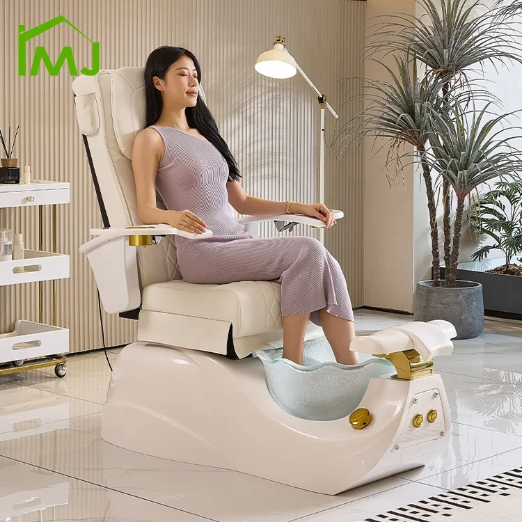 ネイルサロンフットケアマニキュアチェア電動リクライニング