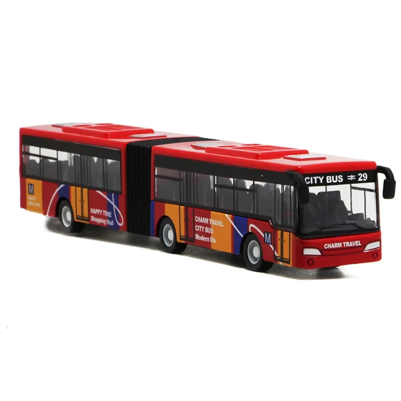 1:64 Alloy City Bus Model Vehicles City Express Bus Double Buses ...