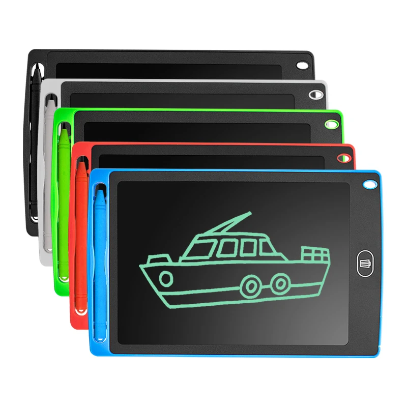 12 Pack LCD Writing Tablets 8.5 Inch Bulk Colorful Doodle Board