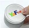 Die cut transparent sticker -customized colors example