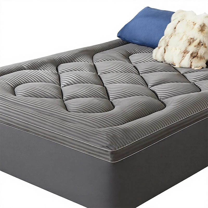 King Queen Size Thick Top Pad Back Pain Relief Polyester Mattress Topper with  6-18 Inches Deep Pockets